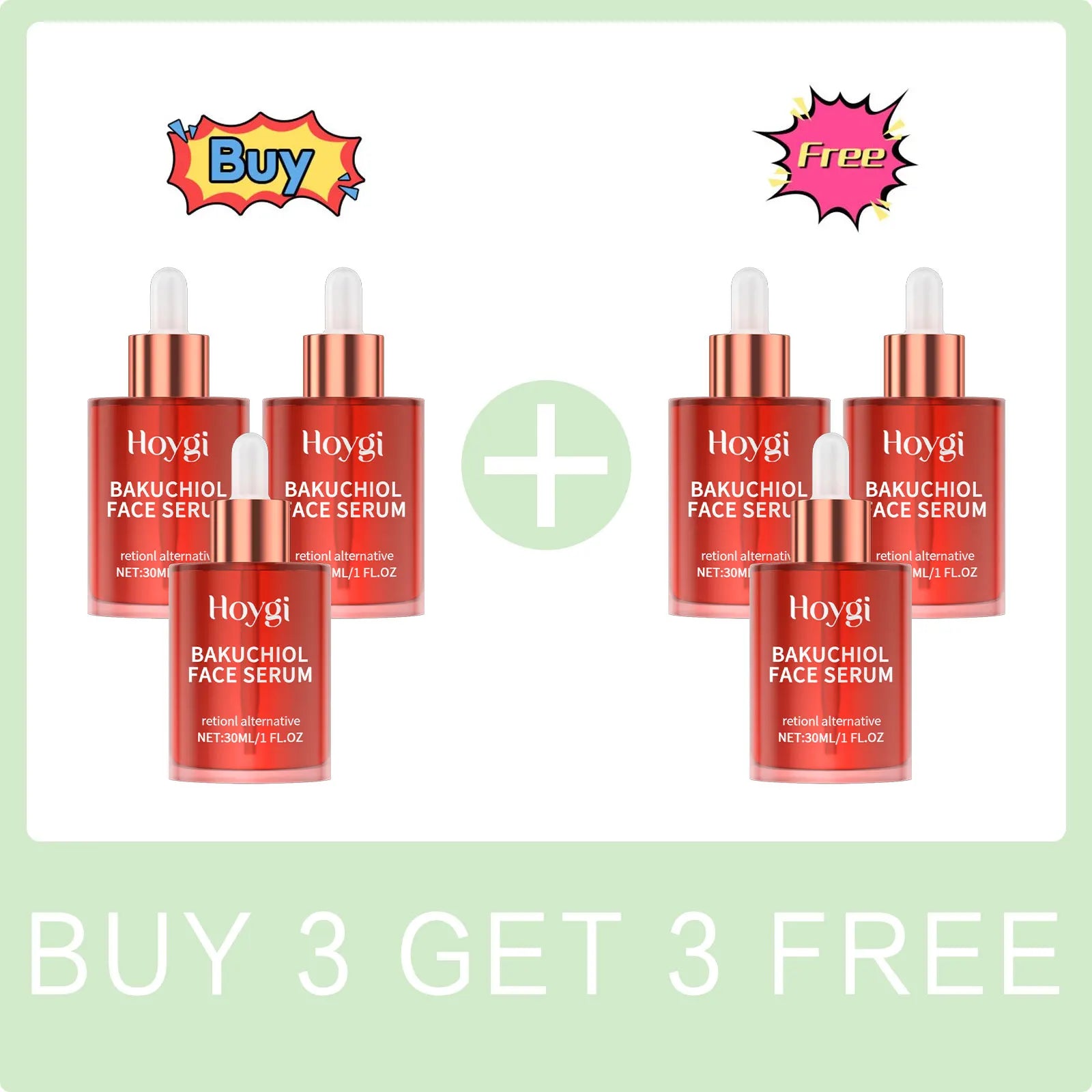 Bakuchiol Face Serum Anti Aging Lifting Firming Remove Fine Lines Skin Rejuvenation Brightening Hydrating Retinol Face Essence