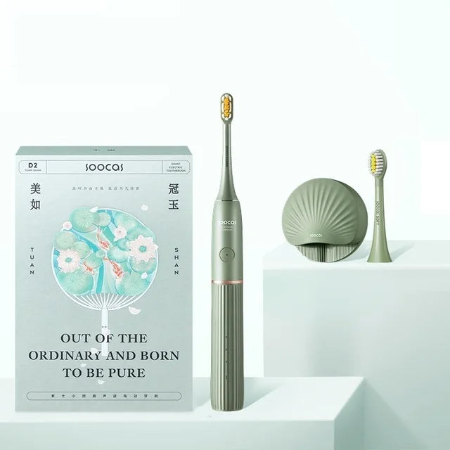 SOOCAS D2 Adult Sonic Electric Toothbrush UVC Sterilization Timer Brush Long Standby 3 Tooth Care Modes IPX7 Type-C Charge Brush