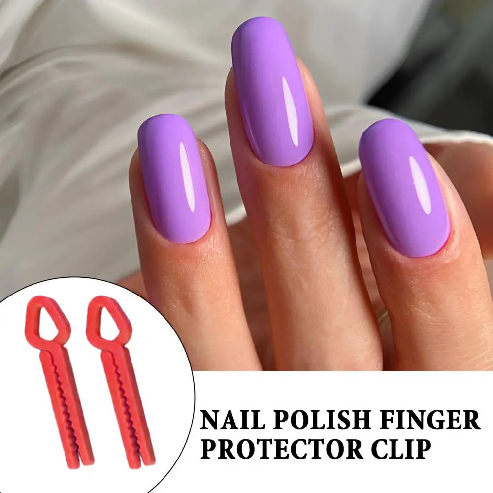Diy Gel Nail Protector Clip Nail Polish Finger Protector Clips for Diy Acrylic Gel Nail Extensions Reusable Manicure for Women