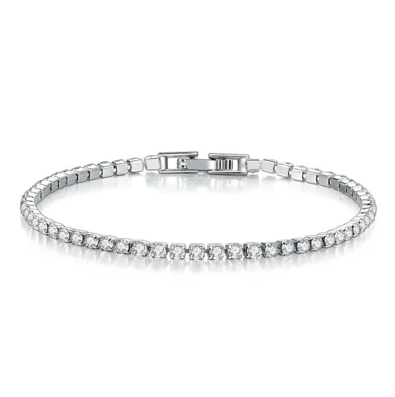 Full Moissanite Tennis Bracelet with Gra Certificate 925 Sterling Silver Plated 18k Gold 3-6.5mm Diamond Bracelets for Men Women