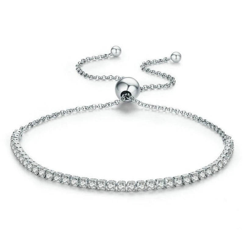 Full Moissanite Tennis Bracelet with Gra Certificate 925 Sterling Silver Plated 18k Gold 3-6.5mm Diamond Bracelets for Men Women