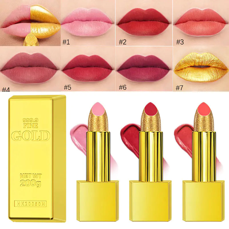 7-Shade Glitter Matte Lipstick Kit