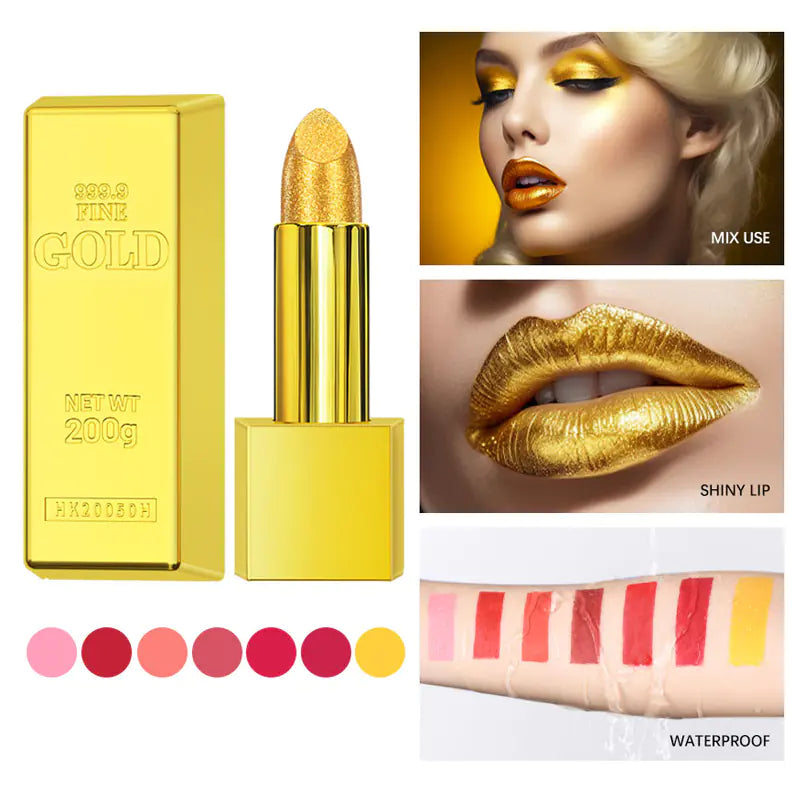 7-Shade Glitter Matte Lipstick Kit